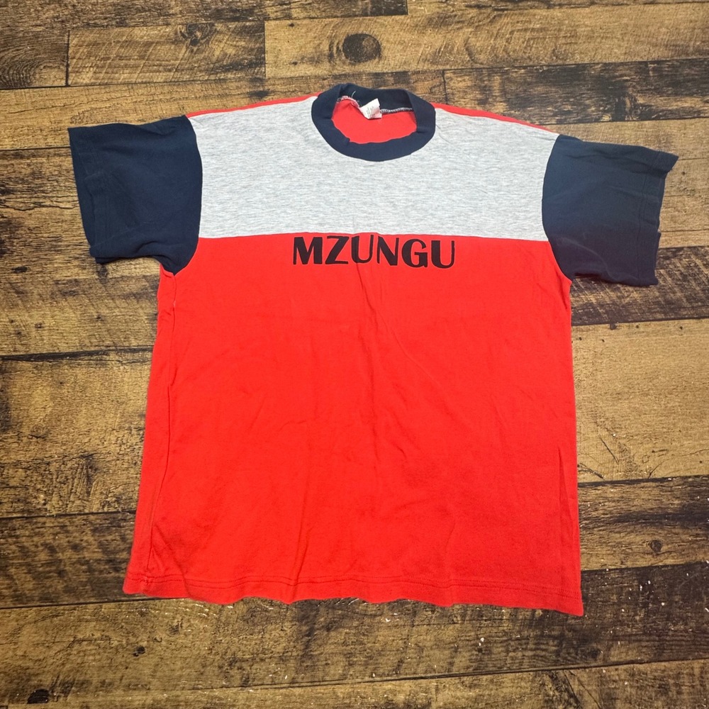JH Jacks Mzungu T-Shirt Color Block Super Heavy Tee Shirt Mens‎ M